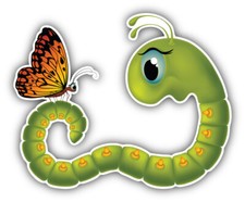 10cm Car Sticker Goggle Eyed