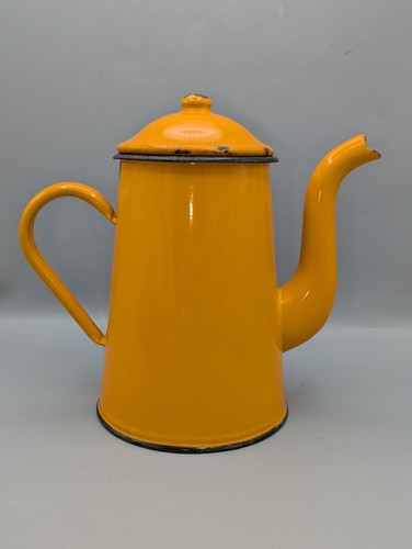 Emaillierte kaffeekanne - kaffeekanne, ·