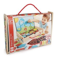 Hape E1631 - Magnetische Kunstbox, Koffer mit Magnettafel, 105 Teile Wie Neu
