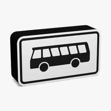 Bus Verkehrsschild Lampe