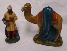 Krippenfiguren Kamel Mann