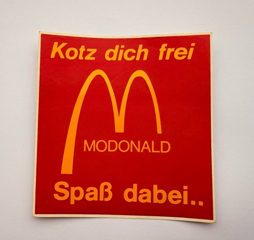 Vintage parodie aufkleber von - vintage, parodie-aufkleber