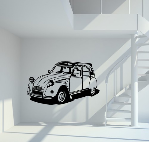 Wandtattoo citroen 2cv6 - wandtattoo,