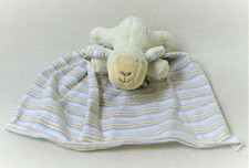 Baby Fehn Schaf Stofftier & Schmusetuch gestreift Kuscheltuch Schnuffel (T193)