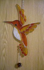 Fensterbild Kolibri Tiffany