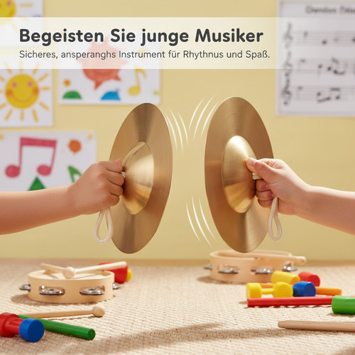Paar zimbeln messing becken - messing,