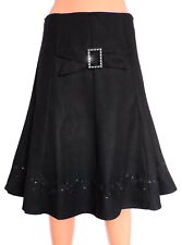 Damenrock  Knielang Schwarz
