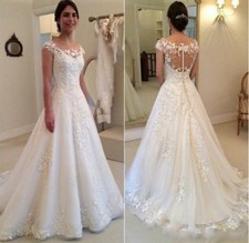 Luxus Spitze Brautkleid