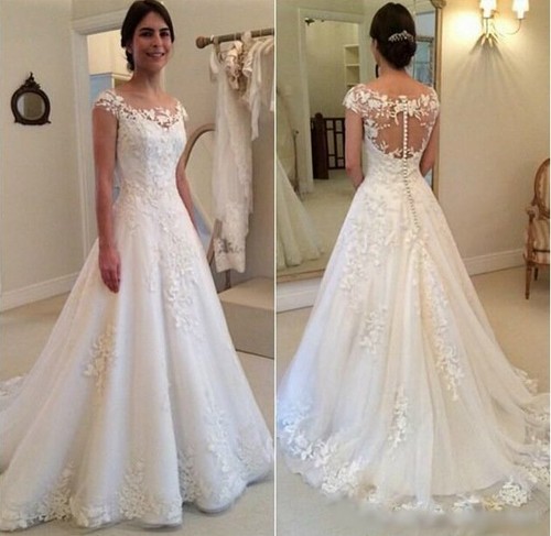 Luxus spitze brautkleid - luxus,