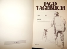 altes JAGDTAGEBUCH unbenutzt