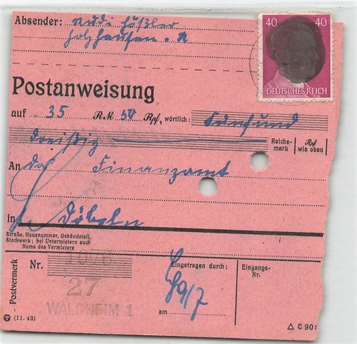 891910 sbz postanweisung - 891910),