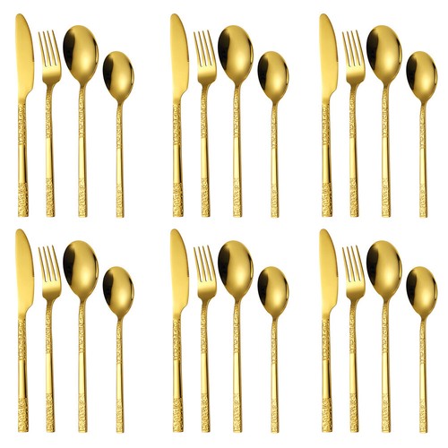 24stk besteckset gold - 24stk.besteckset,