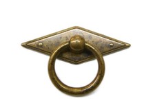 Antik Möbel Beschlag Griff Biedermeier Ring Möbelschild Möbelgriff 5210/0A.01