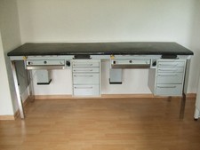 Kavo Doppel-Arbeitsplatz / Arbeitstisch mit Absaugung Generalüberholt