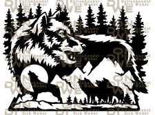 Aufkleber "Wolf 18" groß