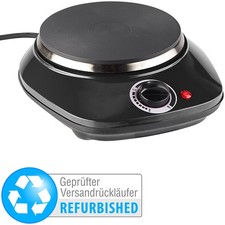 Rosenstein & Söhne Kompakte elektrische Einzel-Kochplatte, Versandrückläufer