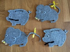 4 Filztiere als Deko , 2 x