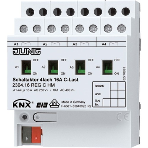 Jung knx schaltaktor - schaltaktor, 4-fach