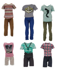 8 / 6 Sets Puppe Ken Kleidung