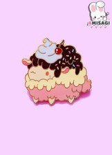 Süßes Eiskrem Schaf - Pin Anstecker Anstecknadel Metall Kawaii Cosplay NEU