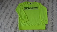 Sweatshirt Gr.  134/140 neon grün Baumwolle/Polyester für Skater - neuwertig -