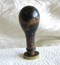 ANTIKES Siegel - Petschaft - Messing - Holzgriff