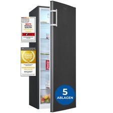 Exquisit Vollraumkühlschrank 242 Liter 5 Ablagen KS5320-V-H-040E inoxlook-az