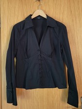 ***ANASTACIA by s.Oliver***kurze schwarze Bluse***Stretch***tailliert***Gr. 40**