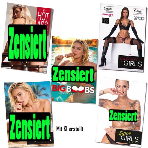 Erotik kalender set pin - kalender, 5-er