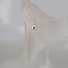 Ohrstecker "Kugel"  in 585/14k Gelbgold poliert ohne Besatz