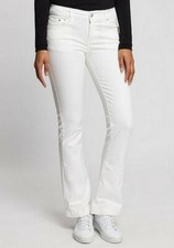 LTB Jeans Fallon Flare Mid Rise Denim Damen Bootcut Hose Stretch Weiß Pants L34