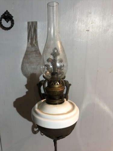 öllampe wandlampe gusseisen - wandlampe,