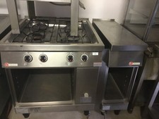 Gasherd 4 flammig Küppersbusch (Model FGH 410) inkl. Tisch (offener Schrank)