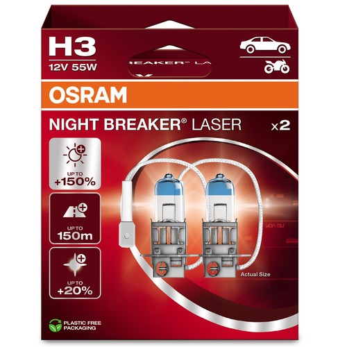 Osram night breaker 150 - h3, 150%