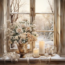 Deko Bild Vintage Fenster