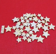 Deko Sterne Holzsterne Tischdeko Holz Stern Weihnachten 3 cm 2 cm 45 Stück SET6