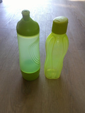 Tupperware Trinkflasche Sportsfreund 750ml & Eco 310ml Grün