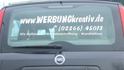 Heckscheibenaufkleber