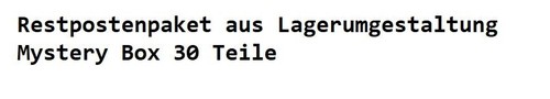 Lagerräumung restpostenpaket - lagerräumung,