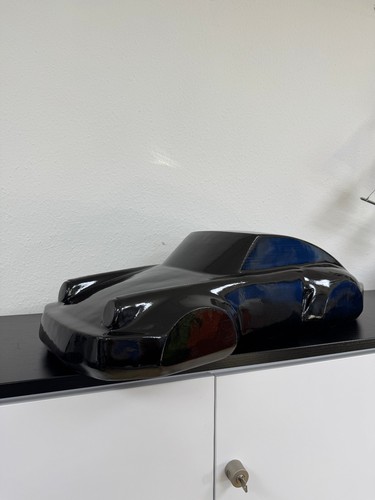 Porsche 911 skulptur schwarz - porsche,
