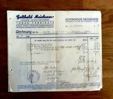 Rechnung Gotthold Meichsner