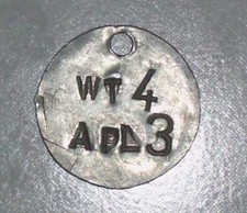 Rarität DDR Blechmarke f. Schlüsselanhänger o. Werkzeug