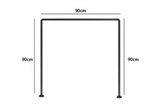 x Duschvorhangstange U-Stange