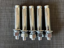 5 Stück Schwerlastanker M12 x 100 Schwerlastdübel Ankerbolzen
