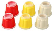 6 + 1 Puddingförmchen Pudding Dessert Muffin Cupkake Form Sturzform mit Deckel