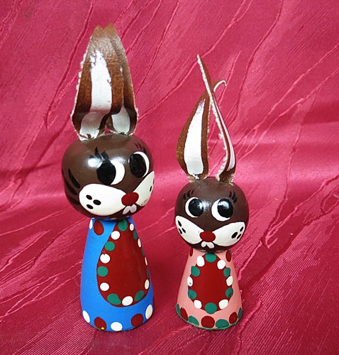 Ddr osterhasen aus holz - osterhasen,