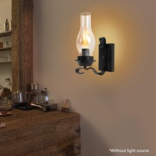 Retro Wandleuchter Glas Retro