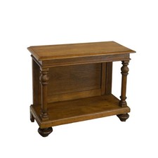 Konsolentisch Wandtisch antik Gründerzeit Eichenholz massiv B: 82 cm -11816-