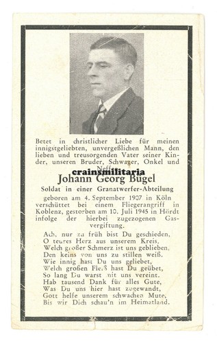 Orig sterbebild soldat - orig., +