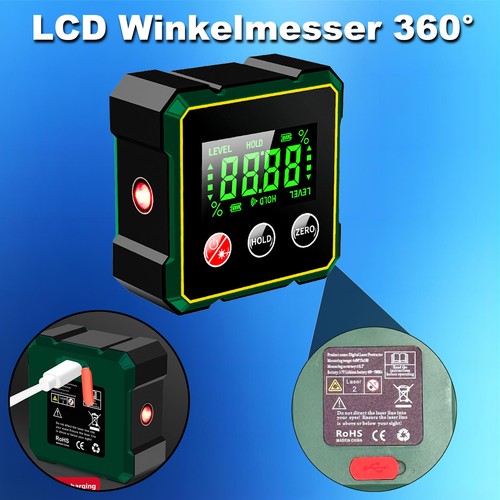 Lcd digitaler winkelmesser - lcd,